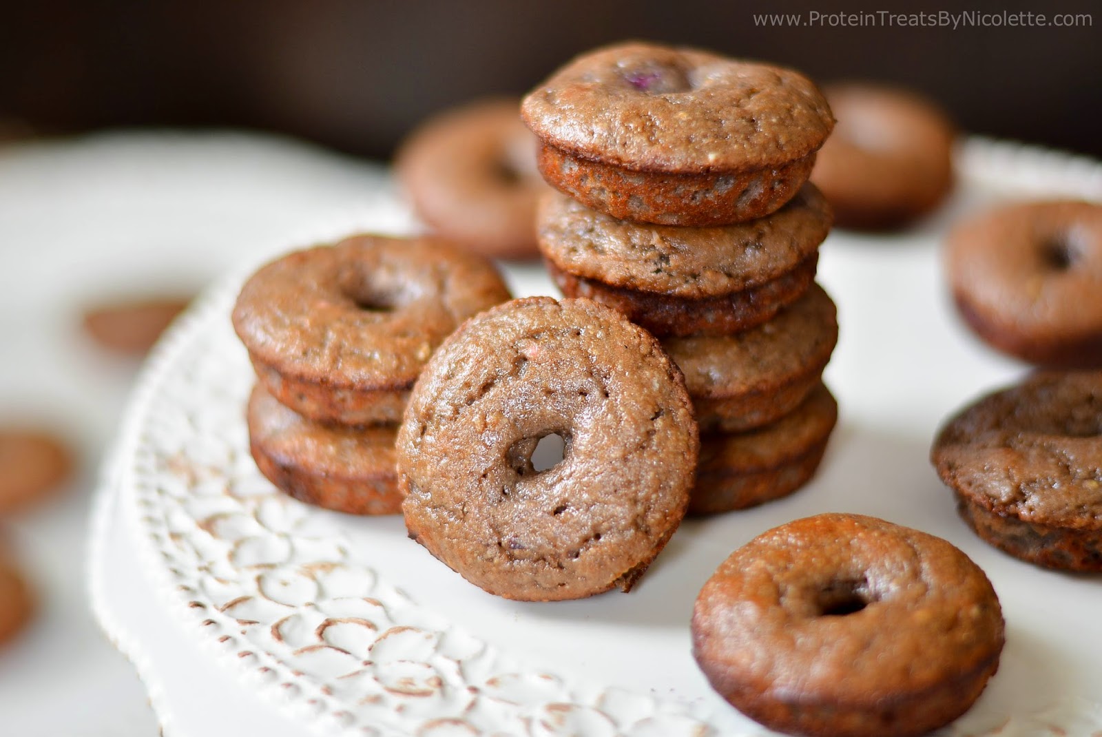 Protein Treats By Nicolette Vanilla Blackberry Protein Donuts