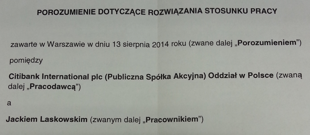 Bye, bye, Citi...czas zmian nadszedł!