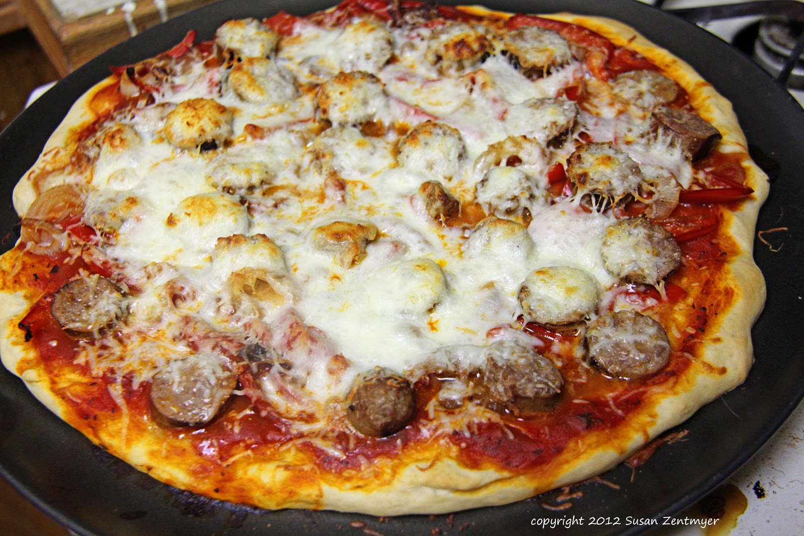 Love from the Kitchen Italian Sausage Pizza