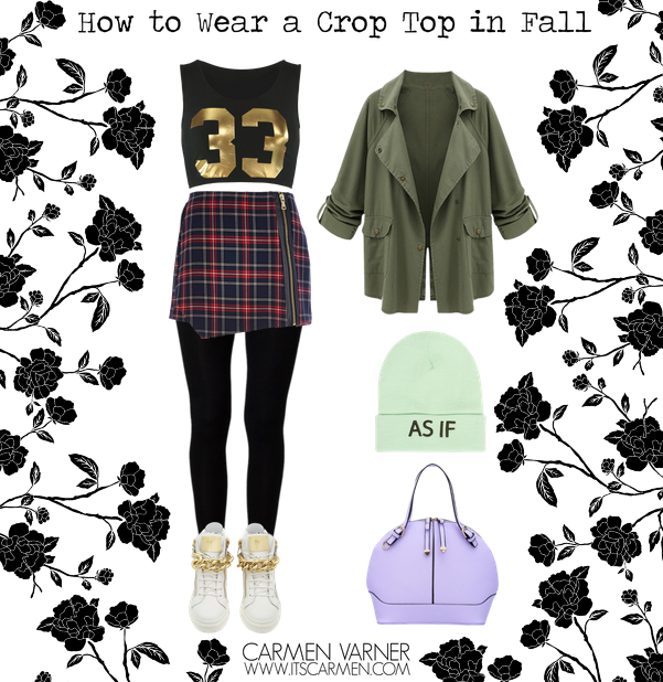 How to Wear a Crop Top in Fall / Carmen Varner // Lifestyle Blogger