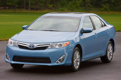Toyota Camry Hybrid, i think top 10 fuel efficient car 2013. EPA estimates: 43 MPG city/39 MPG highway/31 MPG combined (LE), 40/38/40 (XLE) Price range: $26,810 - $34,945