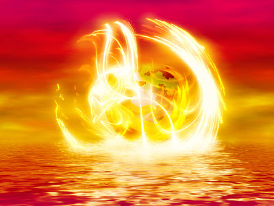 Mozzila Firefox - Fire In Sea Wallpaper