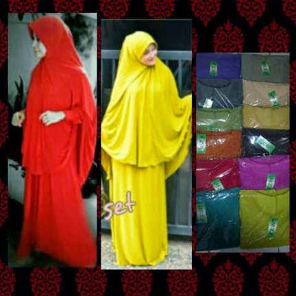 Gamis Jersey Umbrella Setelan Syari Lily