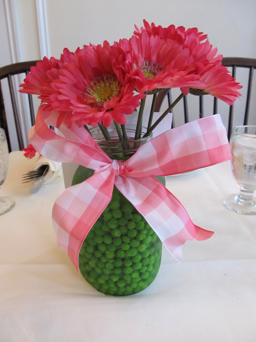 Pink Centerpieces : Pink and green baby shower decorations best decoration