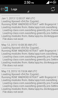 Xposed installer Logs Xposed-installer-logs