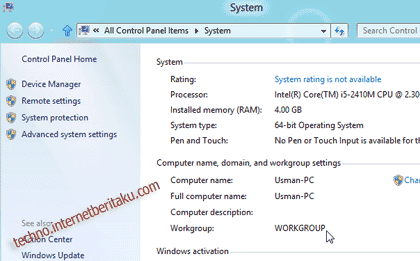 Windows 8 Workgroup