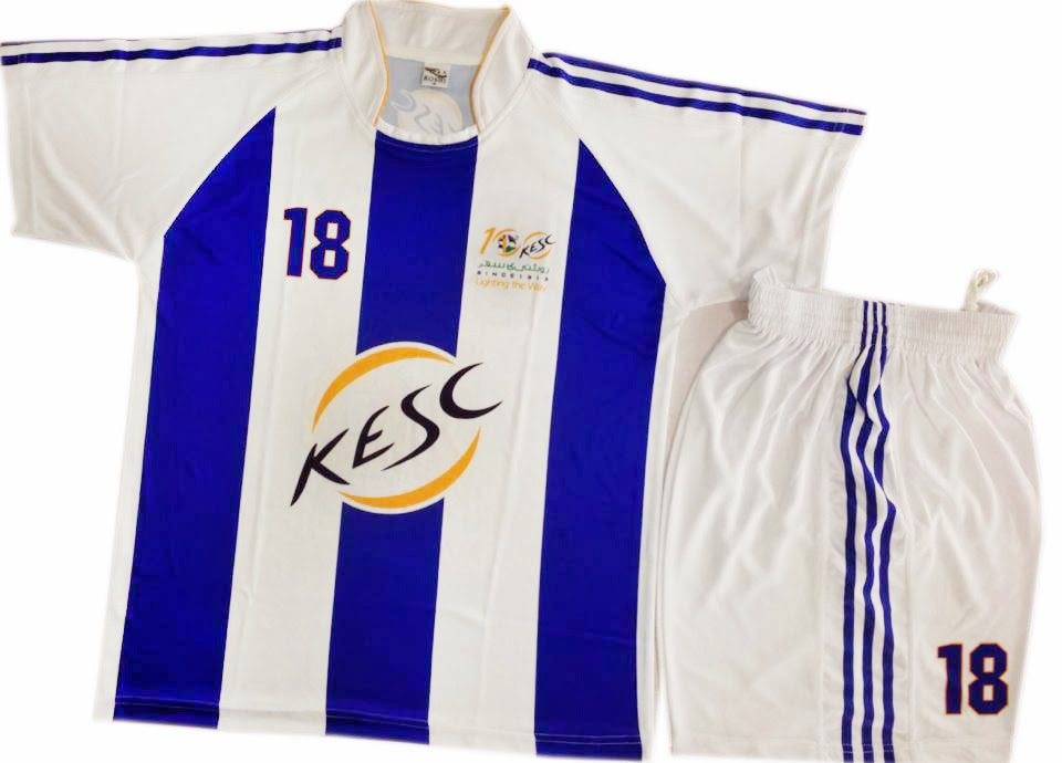 kesc football kits sportswear pakistan 2013 Roshi Sports Lahore