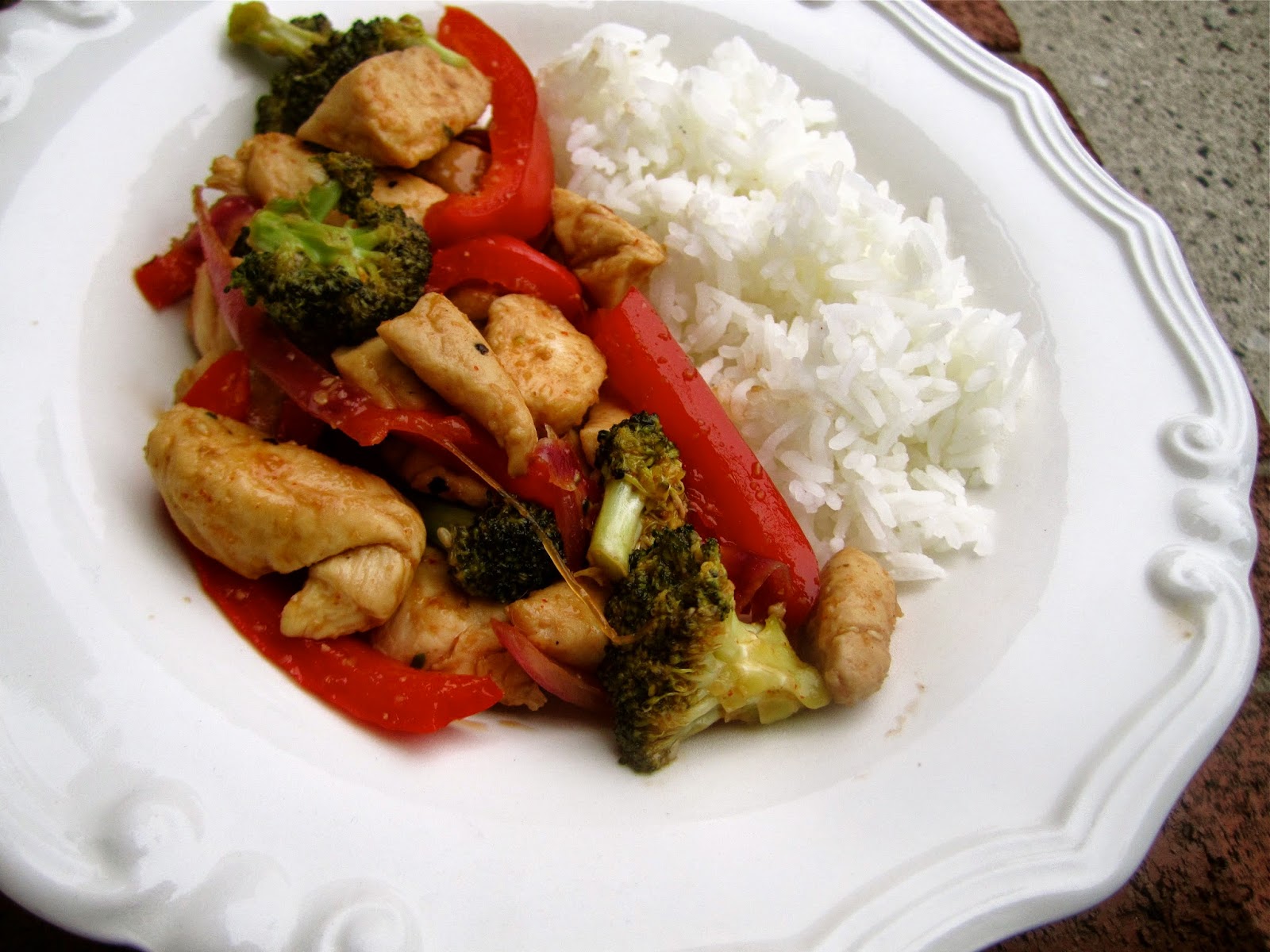 Stephanie Cooks Basil Chicken Stir Fry