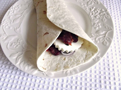 Tortilla wrap cu fasole rosie