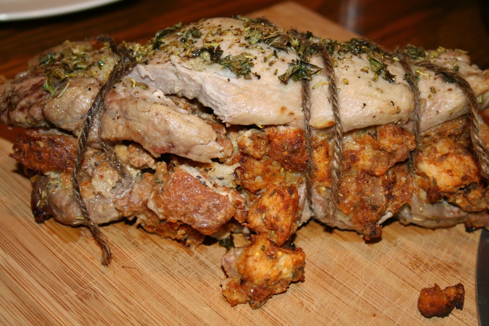 Cook, Wine and Thinker! Stuffed Roast Pork Tenderloin