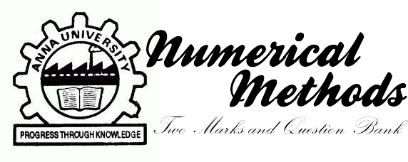 Numerical Methods Question Bank Pdf