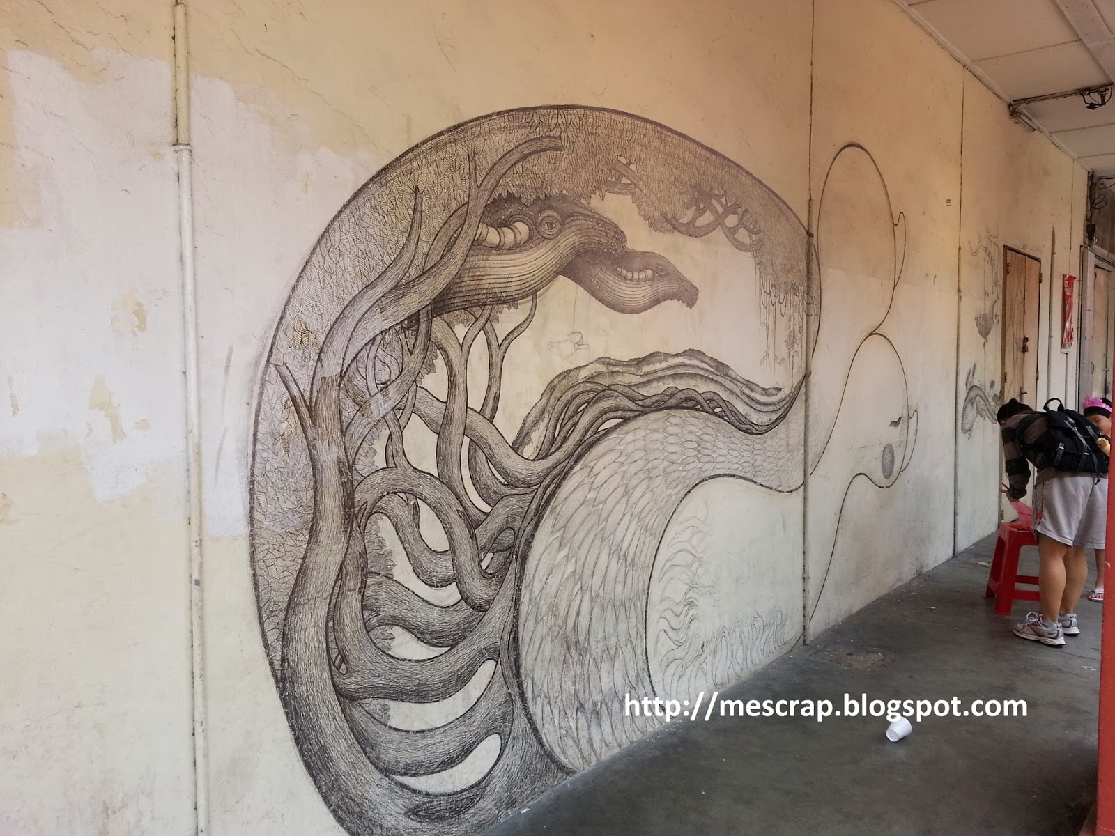 Mescrap Mural wall painting Johor, Malaysia