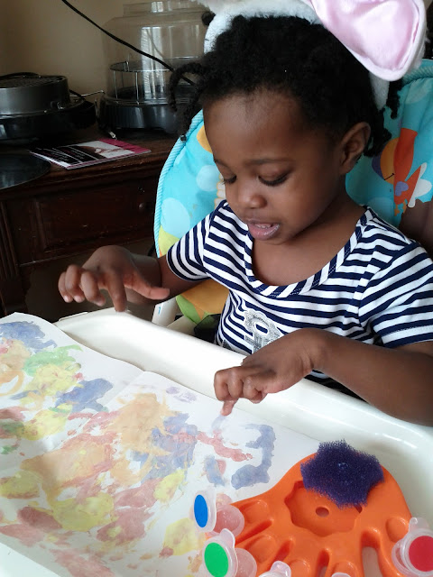 Violet's Fingerpainting