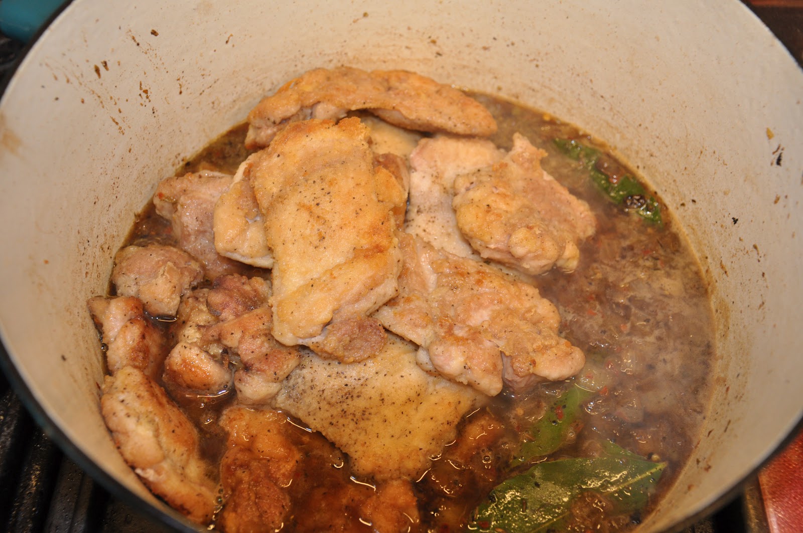 RedheadWhite&Food Roman Chicken with Bay Leaves!