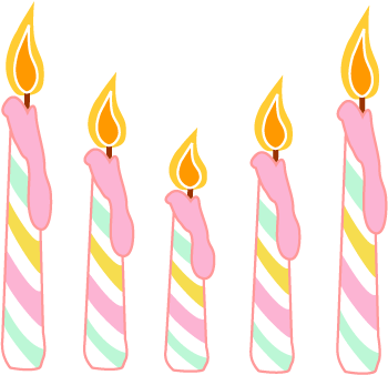 Dibujos de velas de cumpleaños - Imagui