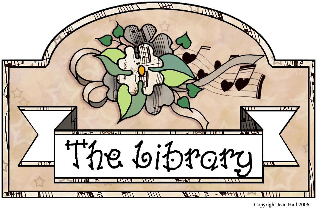 For that lovely room called THE LIBRARY, make a sign for the door with this