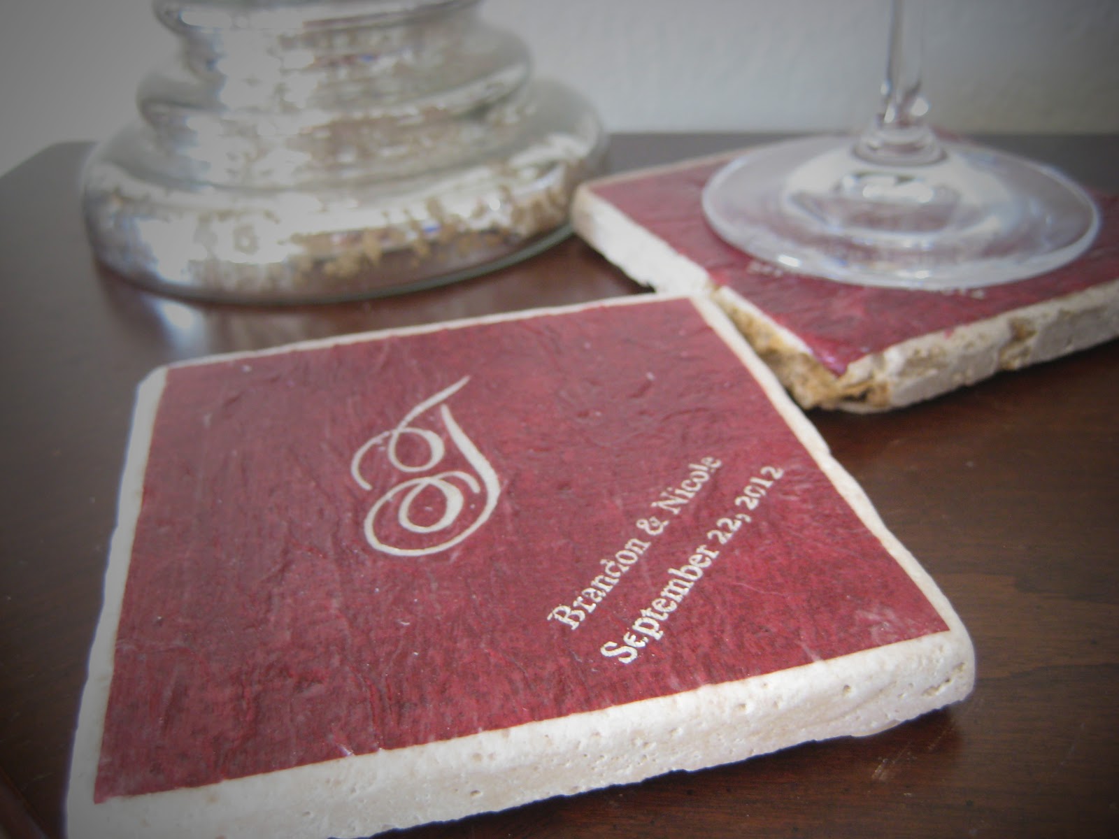 Bespoken Whimsy Left Over Wedding Napkins To Coasters D I Y