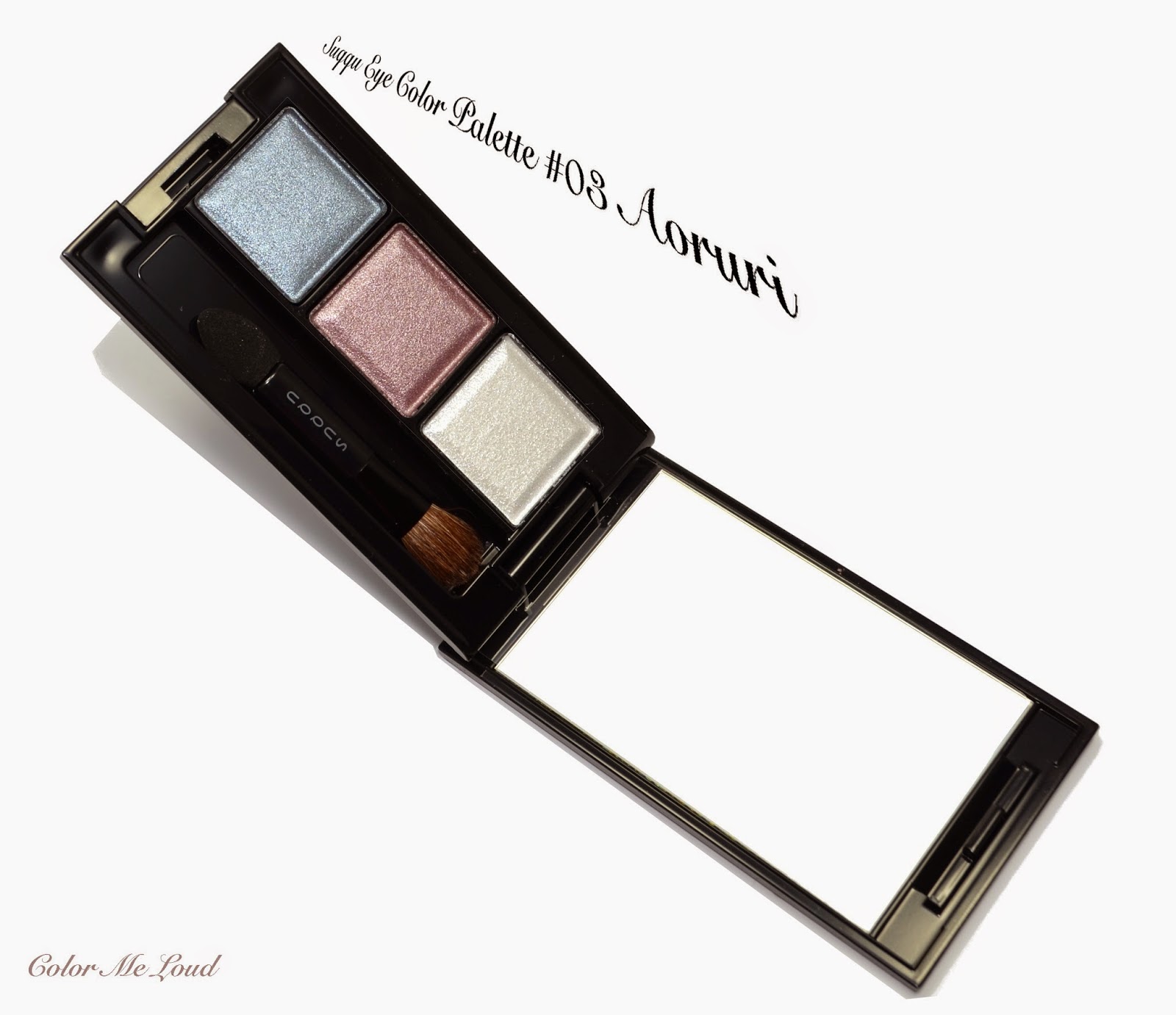 Suqqu Eye Color Palette #03 Aoruri for Autumn/Winter 2014 Collection, Review, Swatch and FOTD 