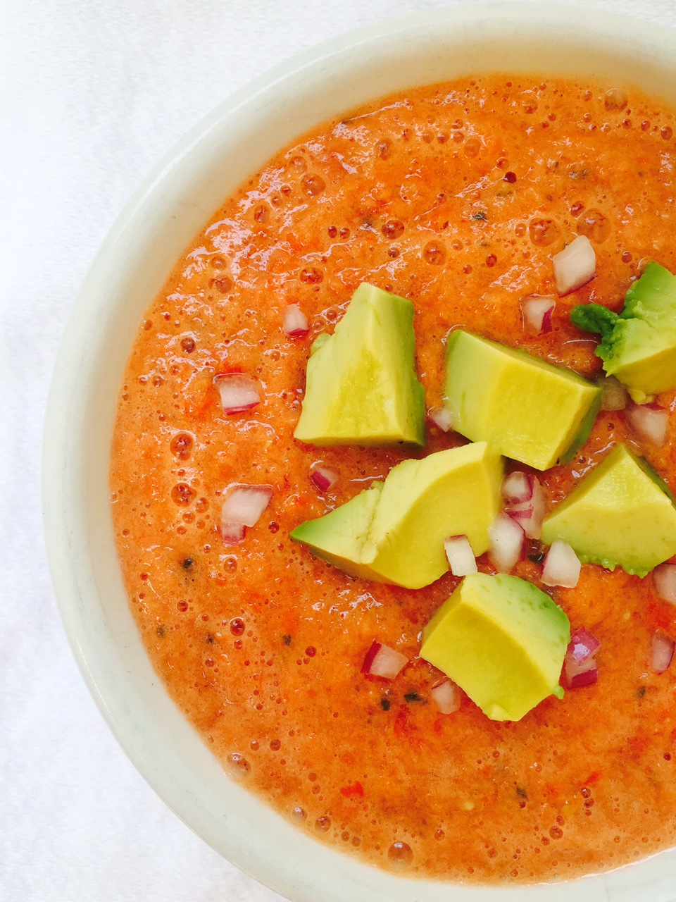 Fresh Tomato Gazpacho Cold Soup for Hot Days