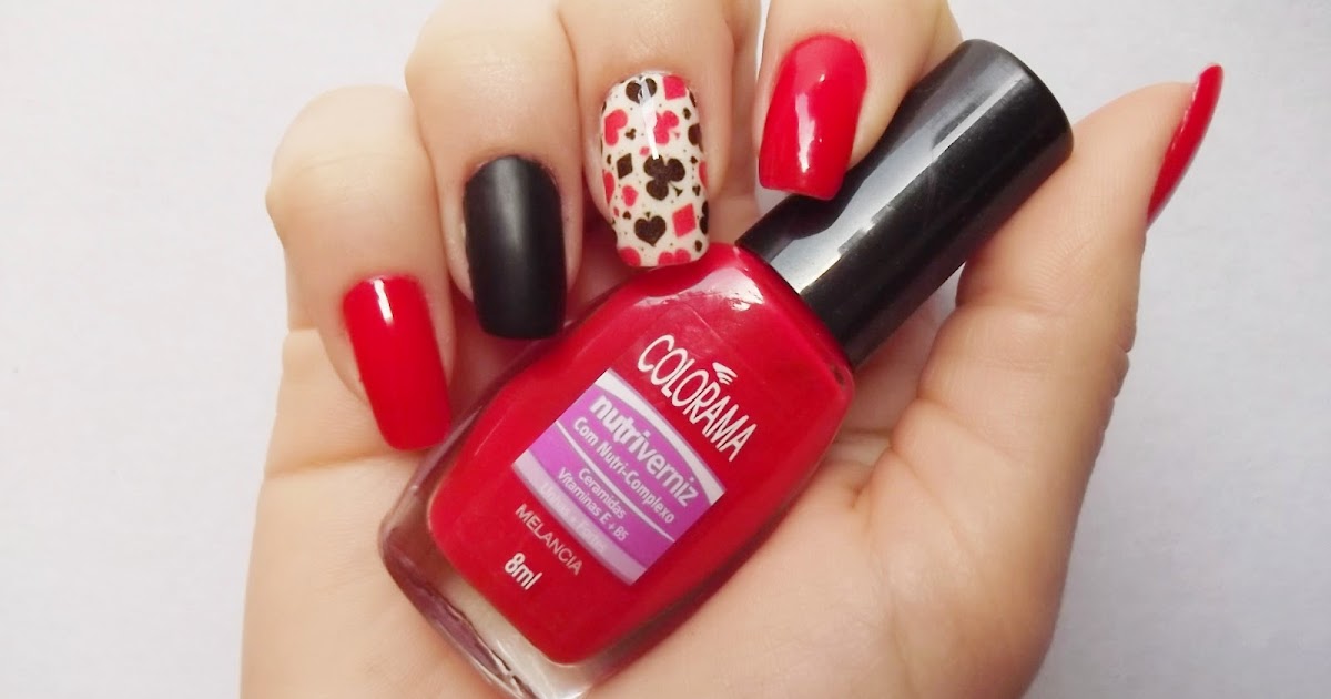 decorar unha branca:Eu vou de Esmalte: Unha com Pelicula estampa de Baralho Decorar Unhas decorar unha branca:Eu vou de Esmalte: Unha com Pelicula estampa de Baralho Decorar Unhas