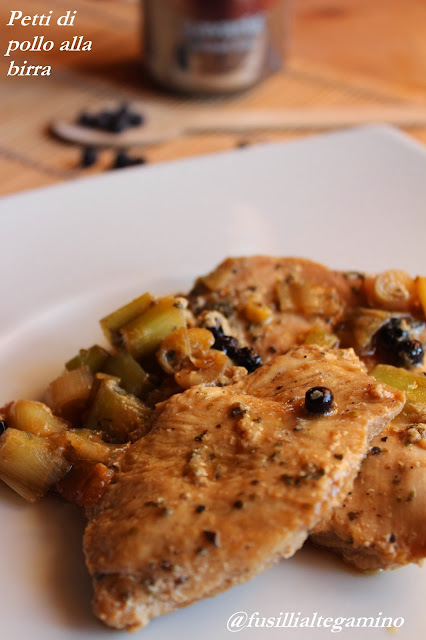 petti di pollo alla birra