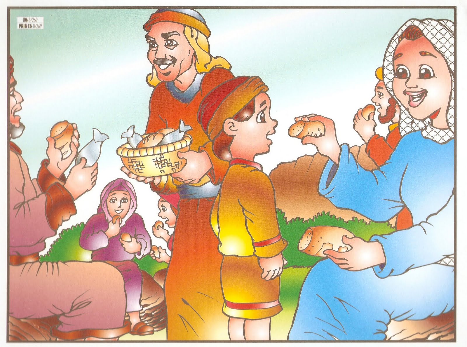 Dicas Escola Dominical Visuais A multiplicação de 5 pães e 2 peixinhos