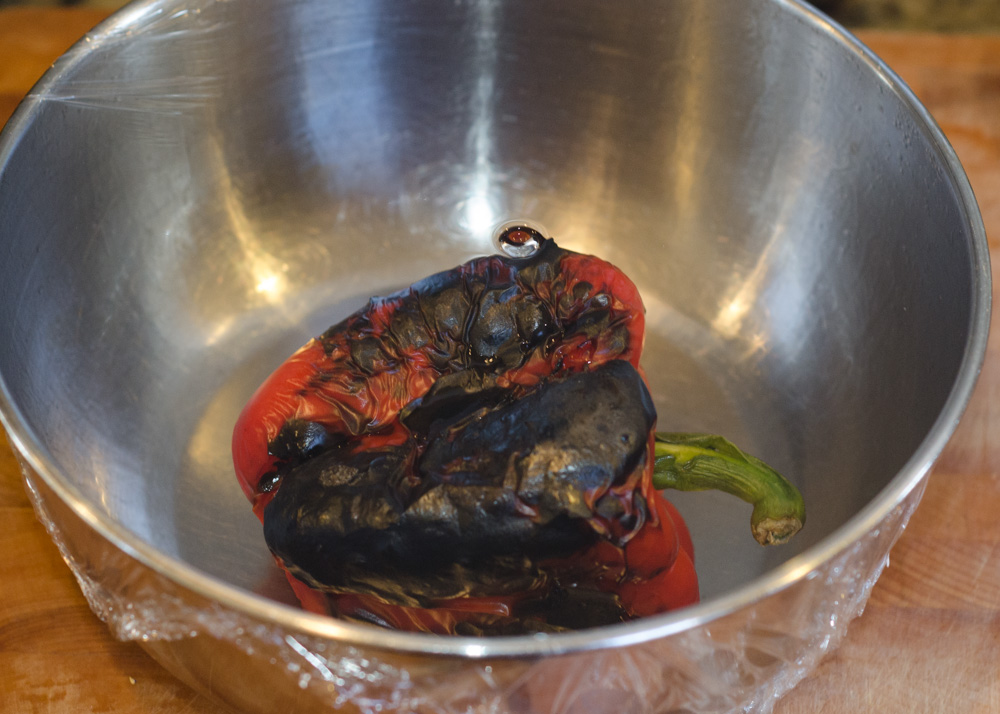 How to Roast a Red Pepper on a Gas Stove Simple Awesome Cooking