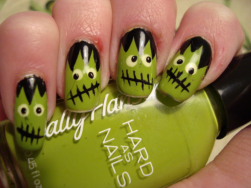 Spooktacular Halloween Nail Art Ombre Candy Corn Guff