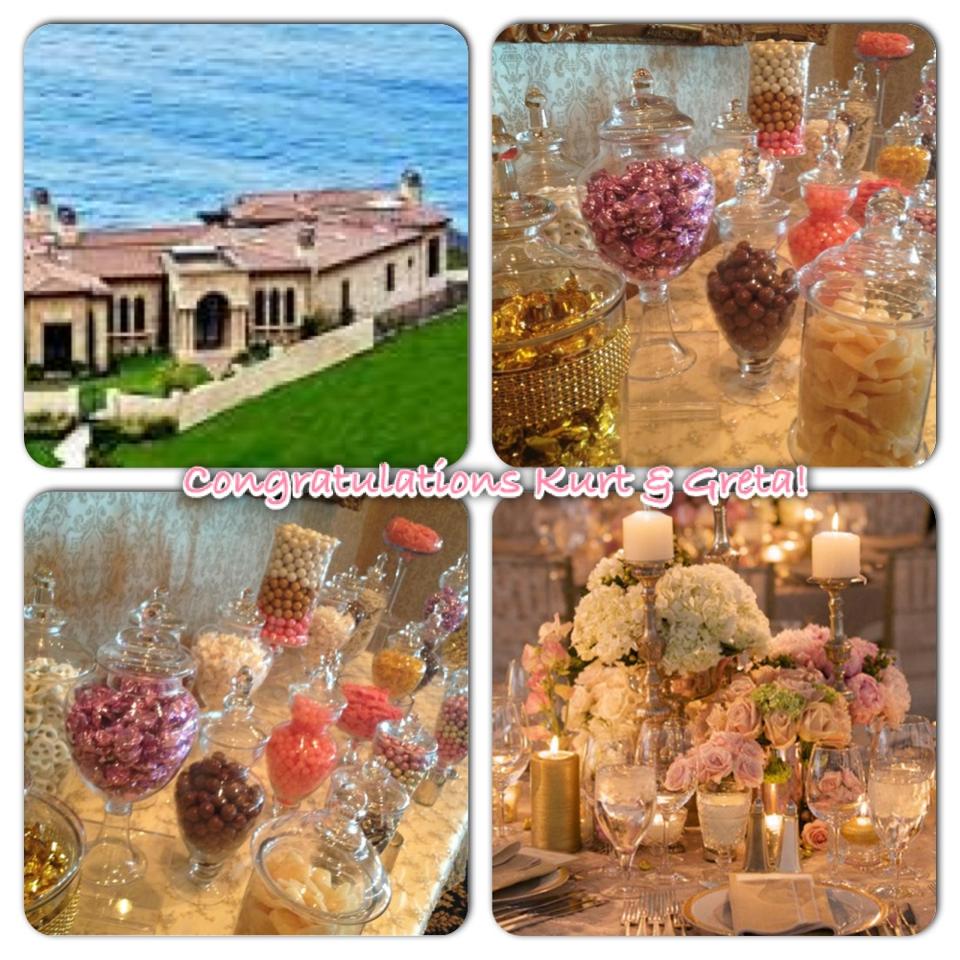 Pink, Blush, Ivory, Gold & Champagne Candy Buffets & Dessert Bars! Swe Hollywood Candy Girls