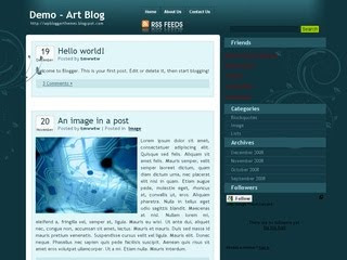 Art Blog Blogger Template