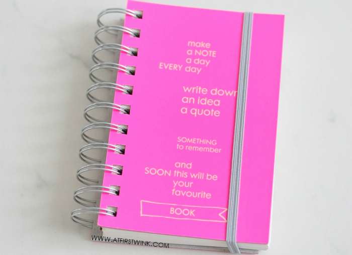 New in HEMA notebook and washi tape