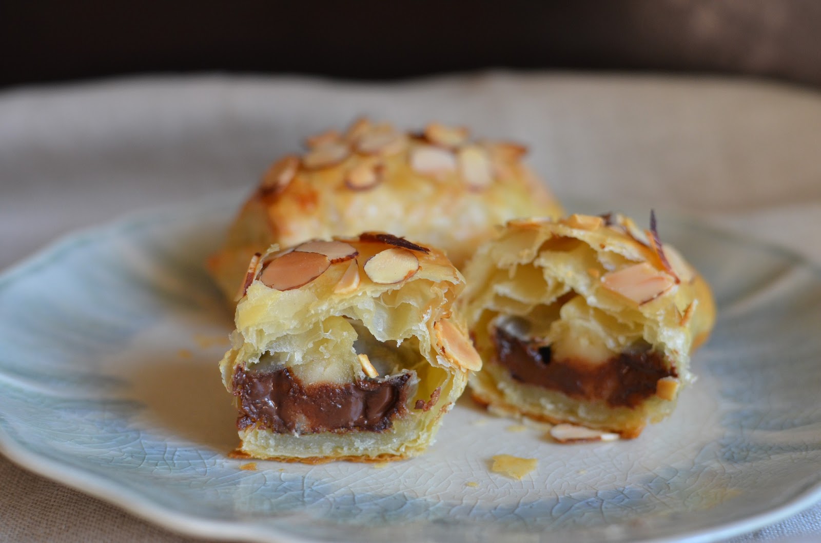 Playing with Flour Easy chocolatealmond croissants
