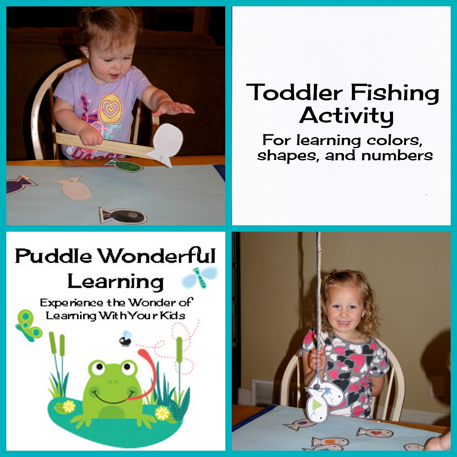 Puddle Wonderful Learning: Toddler Activities: Toddler Fish Pond