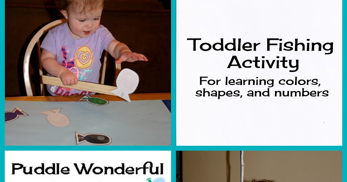 Puddle Wonderful Learning: Toddler Activities: Toddler Fish Pond