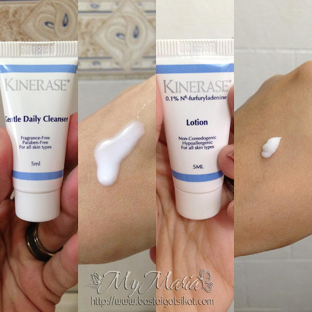 kinerase gentle daily cleanser and lotion review for oily skin