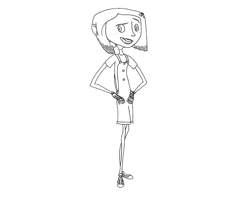Coraline Jones 3 Coloring Crafty Teenager