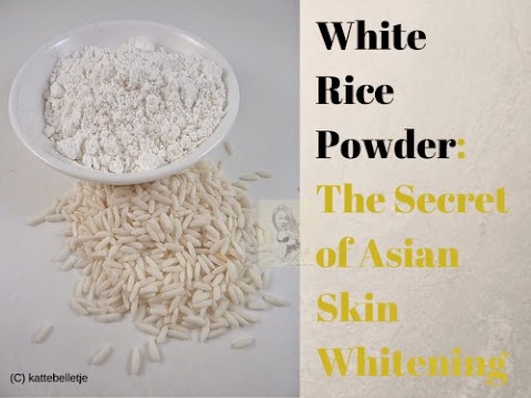 DIY Skin Whitening Using Rice Powder