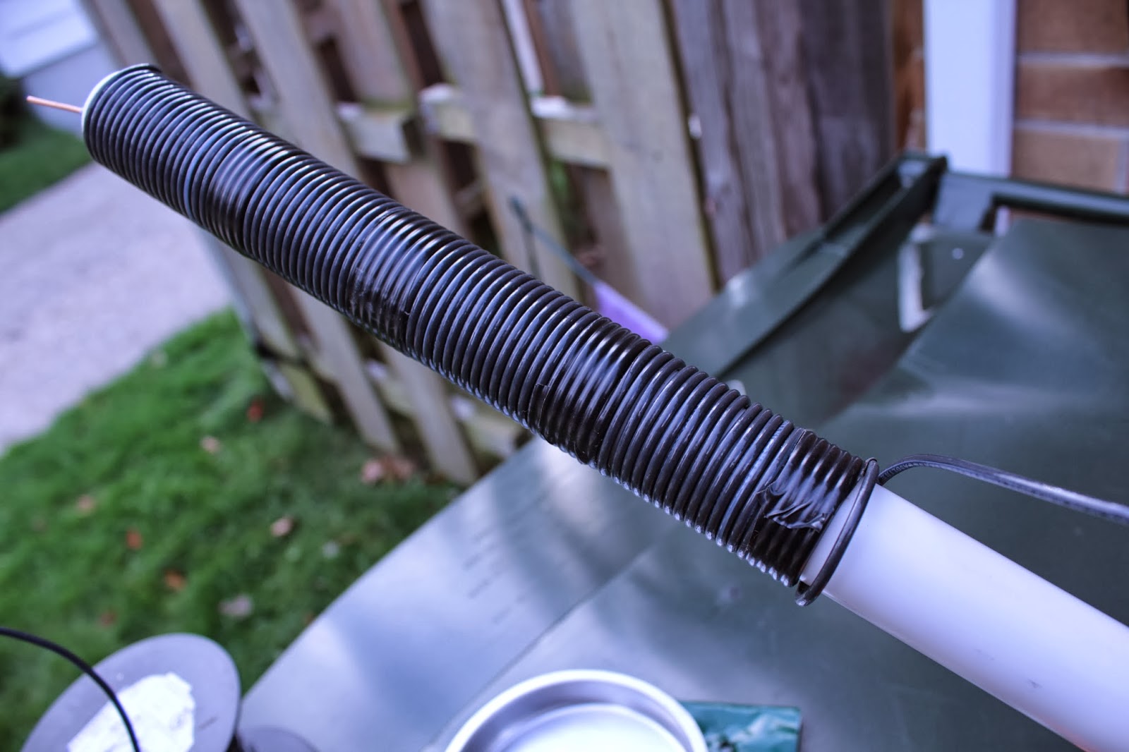 Ham Radio/SW quick super compact antenna The Good old Broomstick Helical.