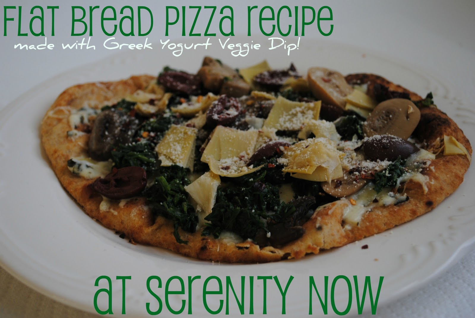 Serenity Now Flatbread Pizza Recipe with Marzetti Greek Yogurt