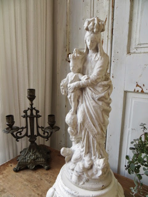 Antiques Lis de la vallée: フランスアンティーク 聖母マリア像