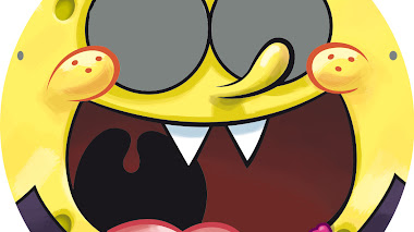 Careta bob esponja en halloween