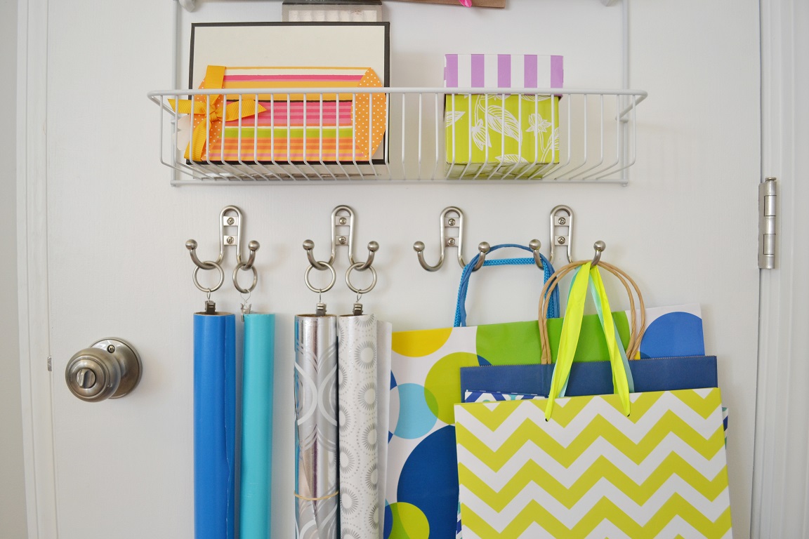 Dwelling Cents Gift Wrap Organization