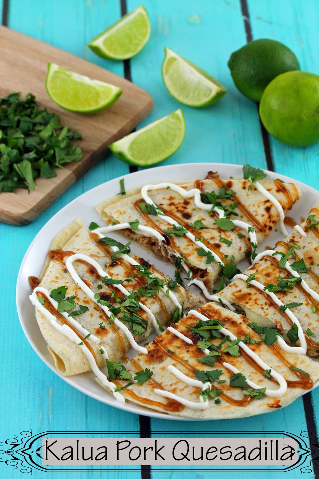 kalua pork quesadillas