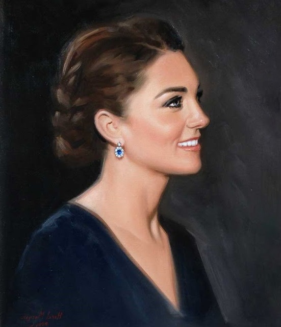 Portrait Of Catherine, The Duchess Of Cambridge By Hazel Royal News And Celebrity