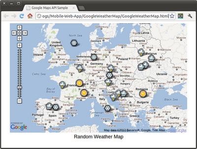 Google Weather Map JavaScript