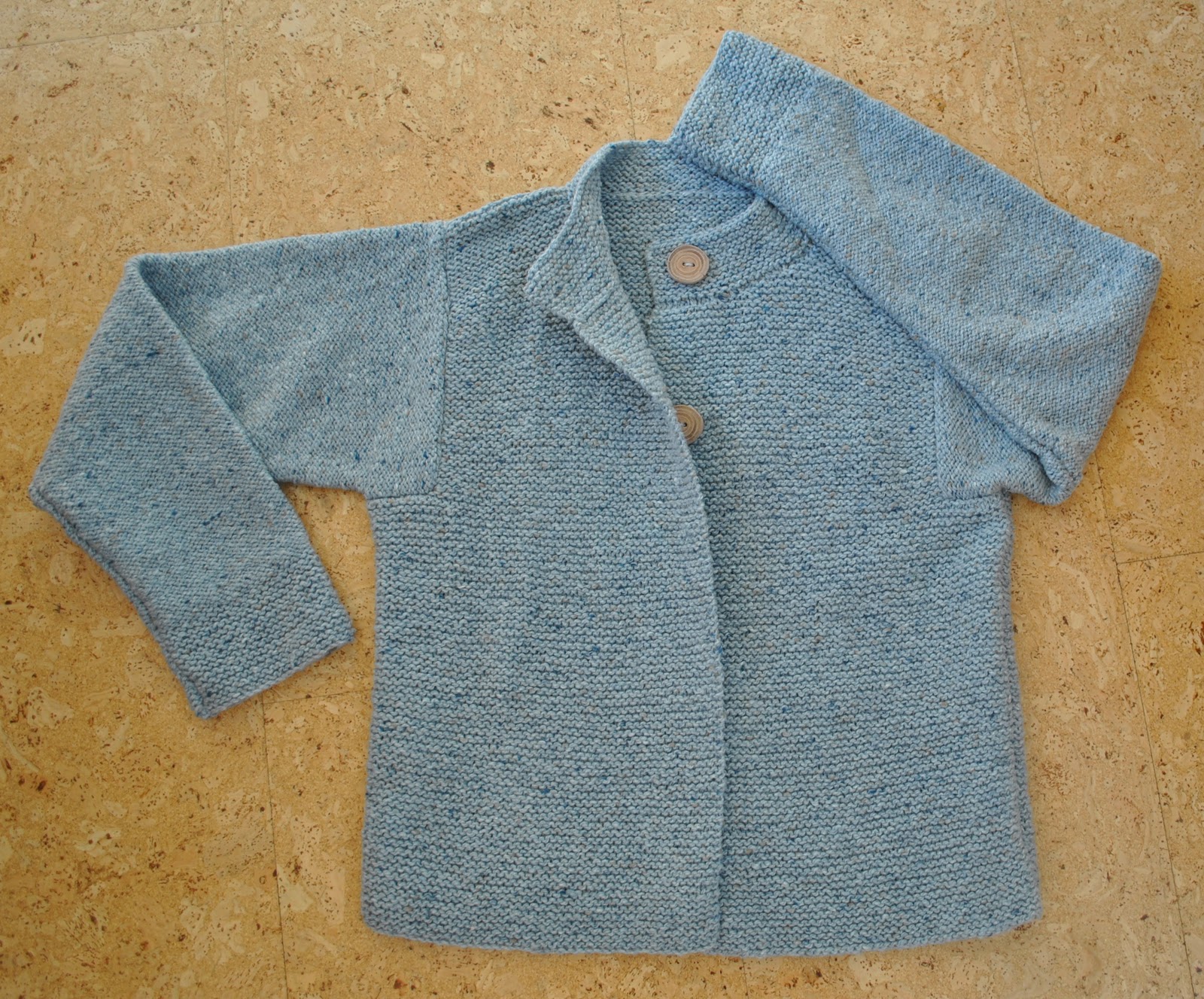Iceberg garter-stitch jacket - Handmade by Carolyn