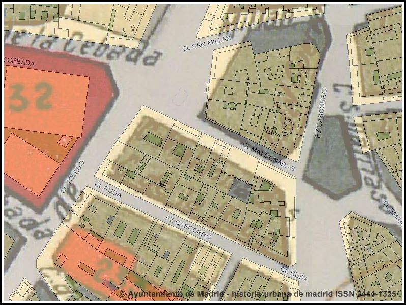 Historia Urbana de Madrid Fototeca. Calle y tahona de las Maldonadas