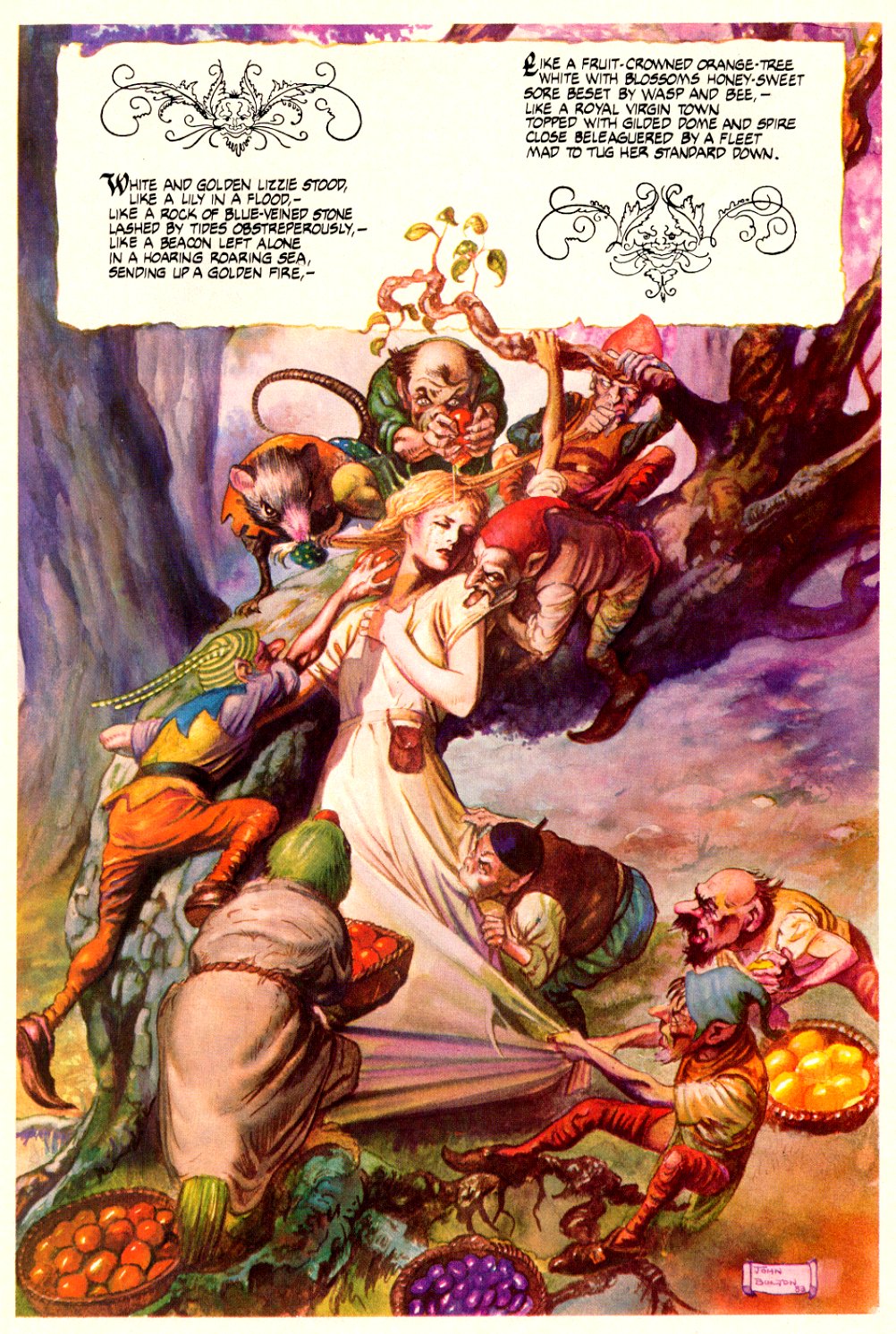 goblin market Rossetti, dante gabriel frontispiece to christina rossetti's goblin market and other poems 1862public domain via wikimedia commons. goblin market Rossetti, dante gabriel frontispiece to christina rossetti's goblin market and other poems 1862public domain via wikimedia commons.