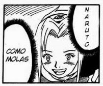 Sakura ruborizada al ser sorprendida por Naruto♥