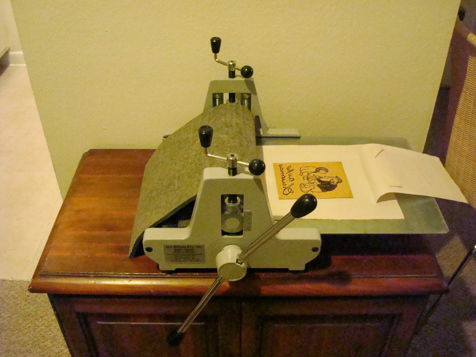 Whitney Broadaway Richeson Baby Etching Press